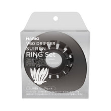 Načítať obrázok do zobrazovača galérie, HARIO Suiren / Dripper Ring Set Black/Základňa bez rebier