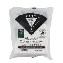 Načítať obrázok do zobrazovača galérie, CAFEC Abaca+ Cone shaped papierové filtre veľkosť 01 a 02 / 100 ks