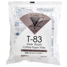 Načítať obrázok do zobrazovača galérie, Cafec Dark Roast T-83/Papierové filtre/100 ks/Veľkosť 01 a 02