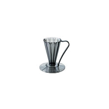 Načítať obrázok do zobrazovača galérie, Cafec Flower Deep 27/Plastový dripper mini čierny a číry