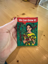 Načítať obrázok do zobrazovača galérie, Kávová nášivka na oblečenie We can grow it/Patch zelená