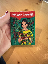 Načítať obrázok do zobrazovača galérie, Kávová nášivka na oblečenie We can grow it/Patch zelená