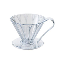 Načítať obrázok do zobrazovača galérie, Cafec Tritan Flower/Plastový dripper veľkosť 02 čierny a číry