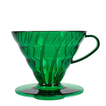 Načítať obrázok do zobrazovača galérie, Hario plastové farebné priehľadné drippery V60 02