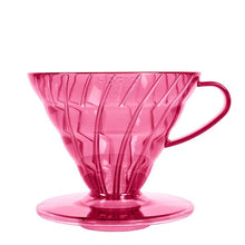 Načítať obrázok do zobrazovača galérie, Hario plastové farebné priehľadné drippery V60 02