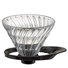 Načítať obrázok do zobrazovača galérie, Hario sklenený dripper na kávu NEW/V60-02 čierny