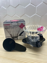 Načítať obrázok do zobrazovača galérie, Hario V60 Sklenený dripper/Veľkosti 01 až 03