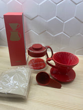 Načítať obrázok do zobrazovača galérie, Sada Hario V60-01/Dripper & Pot-Červená