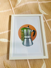 Načítať obrázok do zobrazovača galérie, Coffee painting/Plant in the Hario V60 or Moka/Obraz v ráme
