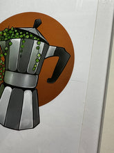 Načítať obrázok do zobrazovača galérie, Coffee painting/Plant in the Hario V60 or Moka/Obraz v ráme
