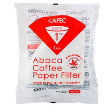 Načítať obrázok do zobrazovača galérie, CAFEC Abaca papierové filtre veľkosť 01 a 02/100 ks/Rýchlejšia extrakcia zvýrazňuje aciditu
