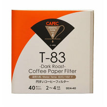 Načítať obrázok do zobrazovača galérie, Cafec Dark Roast T-83 papierové filtre veľkosť 02/40 ks
