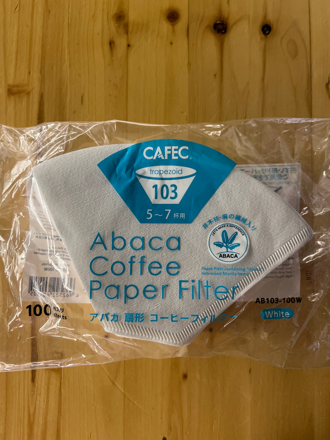 Cafec Abaca 103 Papierové filtre 100 ks/Veľkosť 03
