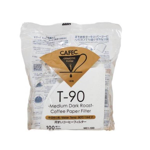 Cafec Medium Dark Roast T-90/Papierové filtre/100 ks