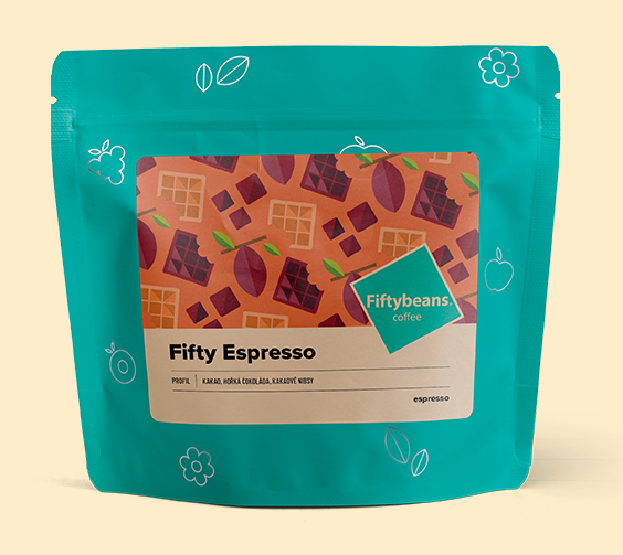 Fifty espresso/200g/Blend Brazília a Kolumbia