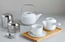 Načítať obrázok do zobrazovača galérie, Kinto Leaves to tea Kyusu Teapot/Konvica na čaj 300ml/Biela a čierna
