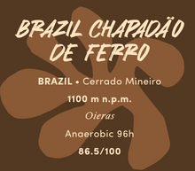 Načítať obrázok do zobrazovača galérie, Brazília Chapadão De Ferro/Anaerobic 96h/250g na filter
