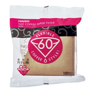 Hario Hnedé papierové filtre V60-03/100 ks